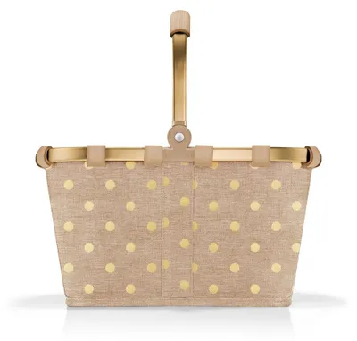 Produktbild von reisenthel Einkaufskorb Kinderkorb carrybag XS frame metallic dots coffee BN6051