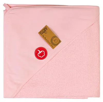 Image de ARTG - Serviette à capuche « Print-Me » pour bébé LT5502 (taille unique) (rose clair)