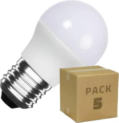 Produktbild von 5er-Pack LED-Glühbirnen 12/24V E27 5W 400lm G45 No Flicker 4000K Neutralweiß