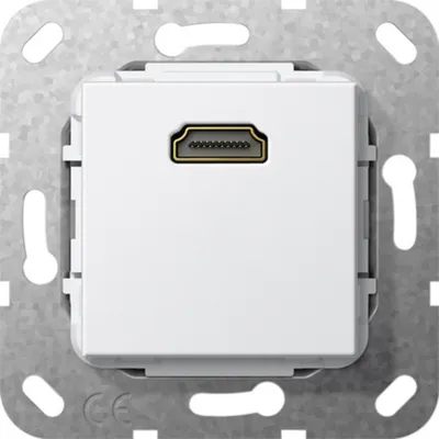 Produktbild von GIRA 566903 HDMI Kupplung Einsatz Reinweiß glänzend