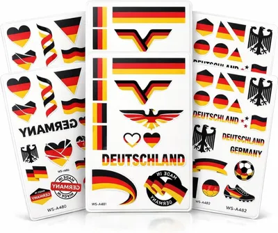 Imagen del producto de Tatuajes temporales de la Copa Mundial de Fútbol 2026, Alemania, paquete de 9 unidades, artículos para fanáticos, ideales para fiestas