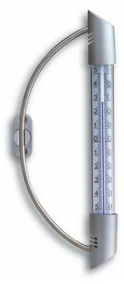 Produktbild von TFA Fensterthermometer - analog - Metall/Kunststoff - silber - 24 x 10 cm - ausen