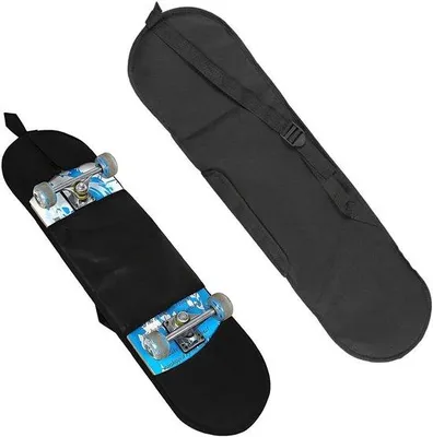 Immagine prodotto di Borsa a tracolla per il trasporto di skateboard, nera
