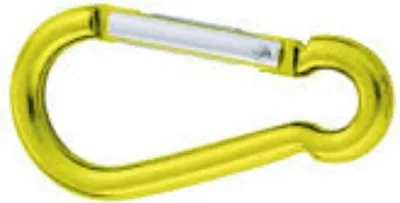 Produktbild von Aluminium-Karabiner 5 x 50 mm, gelb - Packung mit 1 Stück