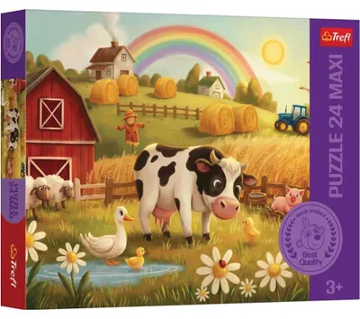 Productafbeelding van TREFL Puzzel "Bloed op de boerderij" MAXI, 24 stukjes