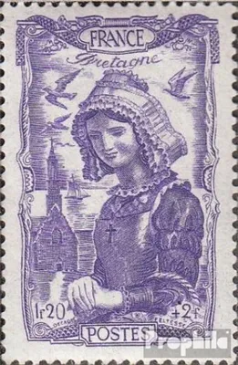 Produktbild von Briefmarken Frankreich 1943 Mi 607 postfrisch Provinztrachten