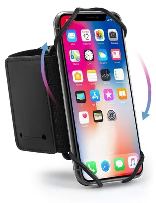 Productafbeelding van Hardlooparmband telefoonhouder - 360 graden draaibaar - Voor 4 tot 6,5 inch