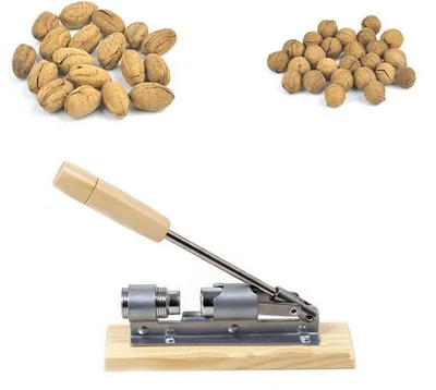 Produktbild von Holz-Nussknacker mit Edelstahl, Retro-Design