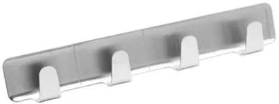 Produktbild von Fackelmann Klebehaken, Wandhaken, 4-fach, Edelstahl