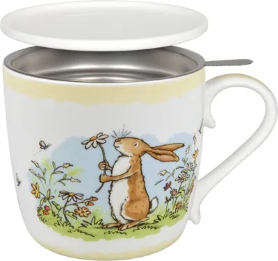 Produktbild von KÖNITZ 115S571529 Becher Weißt du eigentlich... SOMMER 425 ml mit Sieb und Deckel / Der kleine Hase - Jahreszeiten