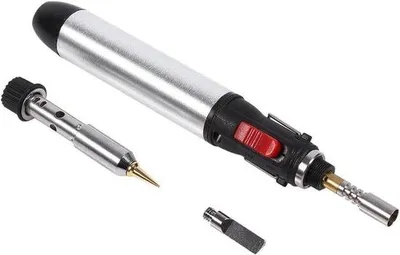 Produktbild von 4in1 Akku Butan Gas Lötkolben Set verstellbare Temperatur Elektronik Werkzeug