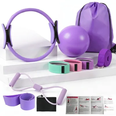 Immagine prodotto di Set per l'allenamento a casa con anello Pilates e palla