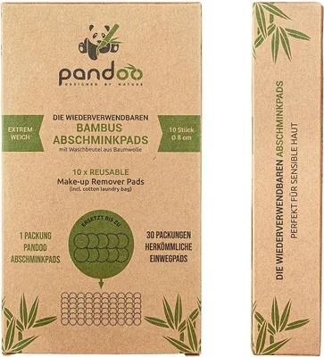 Zdjęcie produktu dla pandoo POBCP810 pandoo Abschminkpads waschbar, 10 St.