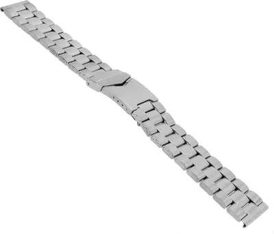 Produktbild von Minott Uhrenarmband Edelstahl 18mm silbern Hochglanz/matt 21141