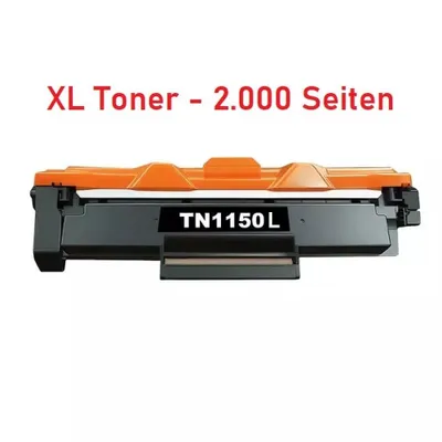 Produktbild von Inkpro XL-Tonerkartusche kompatibel mit Brother TN-1150 schwarz, 2.000 Seiten für DCP-L1640, DCP-L1642, DCP-L1660, HL-L1240, HL-L1242W, TN1150