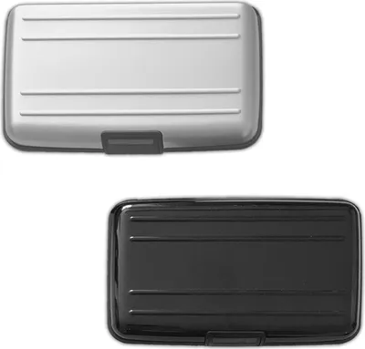 Produktbild von 2er Set RFID Schutz Aluminium Kartenetui | Alu Kreditkartenetui | EC Karten Etui