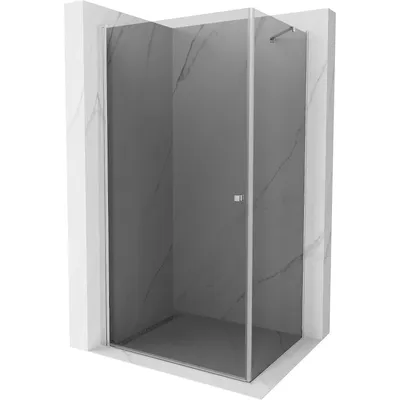 Obrázek produktu pro Mexen Pretoria sprchový kout s otočnými dveřmi 80 x 70 cm, Grafitově černá, Chromovaná - 852-080-070-01-40
