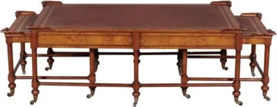 Produktbild von Casa Padrino Luxus Wohnzimmer Couchtisch Hellbraun / Braun 133 x 81 x H. 50 cm - Luxus Qualität