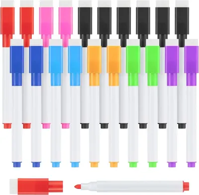Produktbild von Whiteboard Marker Set, 20-teilig, magnetisch, mehrfarbig, für Büro und Schule