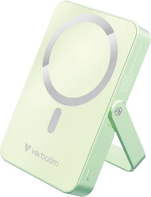 Image de Batterie externe sans fil magnétique Verbatim Charge'n'Go 10000mAh (Vert)