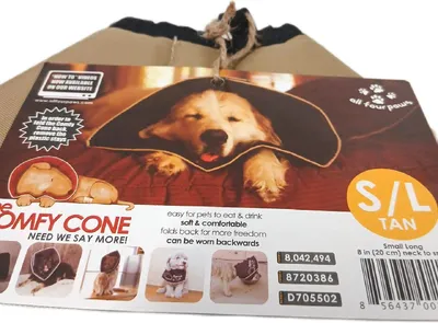 Produktbild von All Four Paws The Comfy Cone Halskrause für Haustiere, Small – Wie