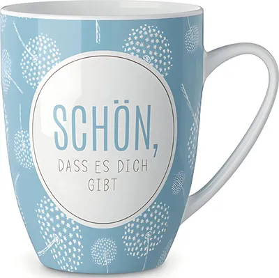 Produktbild von Porzellanbecher 250ml Motiv Pusteblume