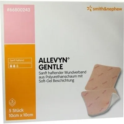 Productafbeelding van Allevyn Gentle, steriel verband, 10 cm x 10 cm, 5 stuks