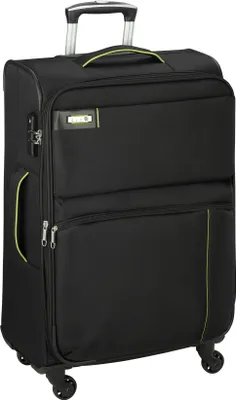 Produktbild von Trolley Leicht groß 77 cm Stoff Rollen Koffer 120 Liter Schwarz Bowatex