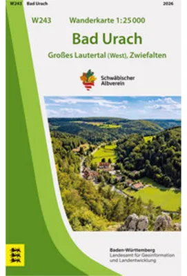 Obrázek produktu pro W243 Wanderkarte 1:25 000 Bad Urach