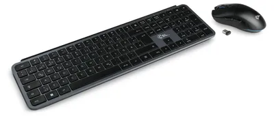 Produktbild von CSL Logix Pro wireless Tastatur und Maus, schwarz