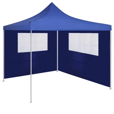 Immagine prodotto di Parete con Finestre per Gazebo 4x2 m Blu