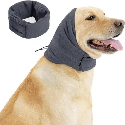 Productafbeelding van Famanu oorbeschermers voor honden - Ademend en elastisch verstelbaar, met zelfklevende bevestiging