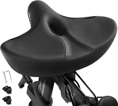 Productafbeelding van Extra Groot Fietszadel voor Fitness Fietsen - Comfortabele en Ademend Fietsstoel Vervanging
