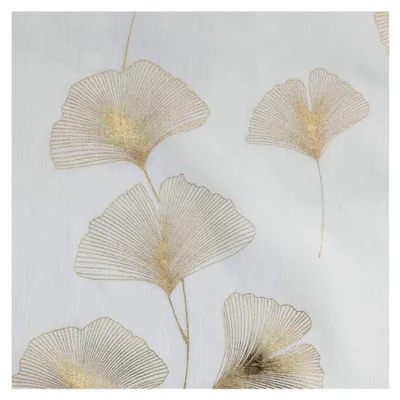 Produktbild von Ösenvorhang 140 x 240 cm in Ginkgold, bedruckt mit Metallic, goldfarben