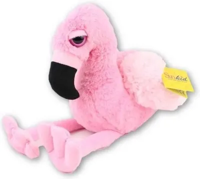 Produktbild von Van der Doelen Plüschflamingo 40 cm sitzend, 24 cm groß