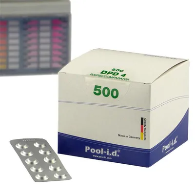 Produktbild von 200 Stk. DPD 4 Rapid Tabletten für Pooltester Sauerstoff (20 Streifen)