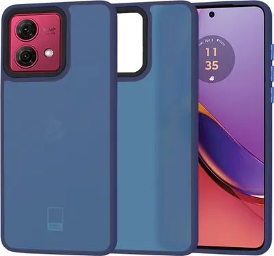 Imagen del producto de Funda protectora Techsuit HaloFrost para Motorola Moto G84, color azul oscuro