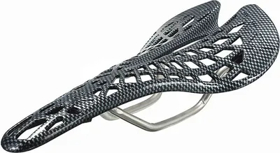 Produktbild von Carbonfaser-Sattelkissen, ergonomisches Design, hohl, atmungsaktiv, stoßdämpfend, Rennrad-Sattelsitz, Fahrradausrüstung