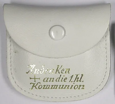 Produktbild von Anzmann 62/223 Rosenkranzetui - Leder, 7,5 x 6,5 cm, weiß