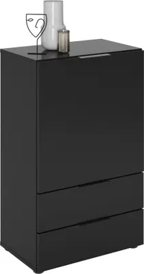 Obrázek produktu pro Kommode >DARK 5< in schwarz - 49,7x81,3x31,5cm (BxHxT)