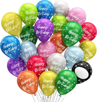 Produktbild von Luftballons aus 100% Naturkautschuk, 15 Stück, Ø 34 cm, für Geburtstagsfeiern