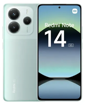 Immagine prodotto di Xiaomi Redmi Note 14 | Coral Green | 6,67 " | AMOLED | 1080 x 2400 pixel | Mediatek | RAM interna 6 GB | 128 GB | Dual SIM | 5G | Risoluzione fotocamera principale 50+8+2 MP | Risoluzione fotocamera secondaria 20 MP