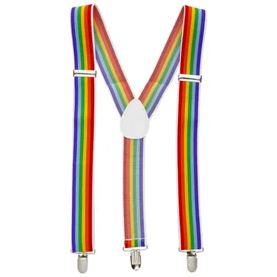 Produktbild von Farbige Hosenträger mit LGBT+-Flagge