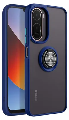 Image de Avizar, coque avec anneau pour Xiaomi Redmi A7 Pro – Support magnétique à anneau, bleu nuit
