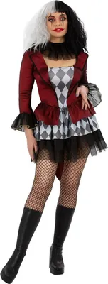 Produktbild von Smiffys - Kostüm - Damen SM2416 (XS) (Rot/Schwarz)