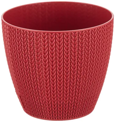 Produktbild von Pflanztopf mit Drainage – 14 cm – Rot