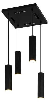 Immagine prodotto di Lampada a sospensione ICEL 4xGU10 nera opaca