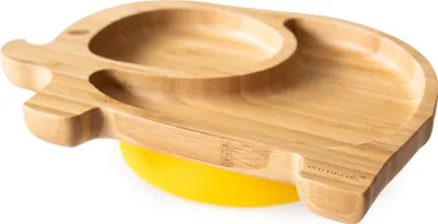 Immagine prodotto di Piatto di bambù Elefantel, giallo, ecologico