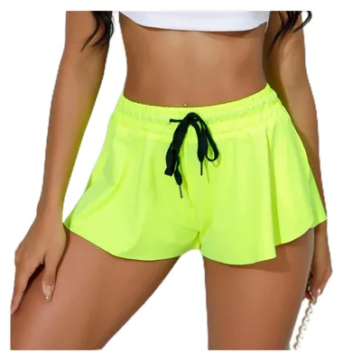 Productafbeelding van Dames sportshorts - Sneldrogend - Hoge taille - Groen