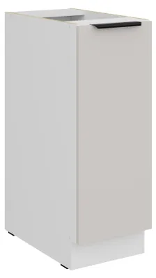 Produktbild von Küchen Unterschrank Schrankauszug 30 cm COMO Kaschmir beige matt + Weiß matt Küche Küchenzeile Küchenblock Einbauküche